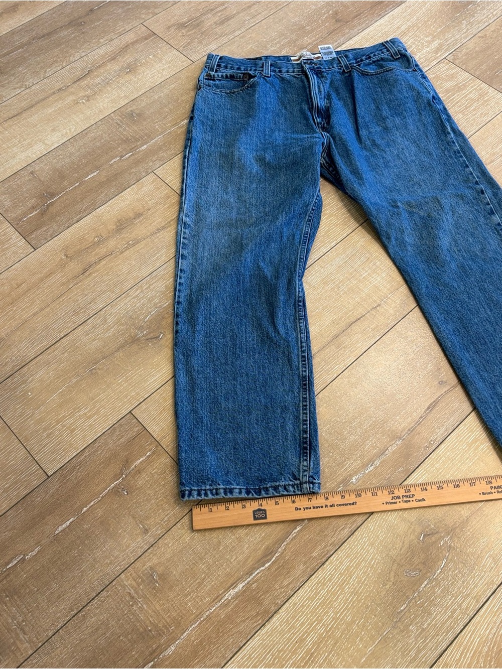 Levi Strauss Signature Authentics Regular Fit Jeans Men’s 36x28 Dark Wash denim - Picture 6 of 6
